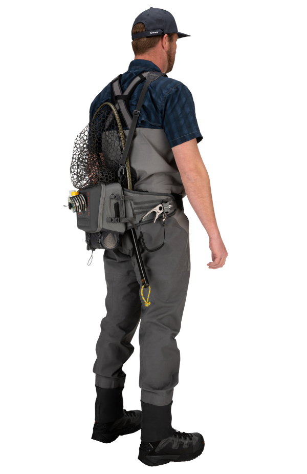 Simms Freestone Hip Pack Model Back Simms Freestone Hip Pack Model Back